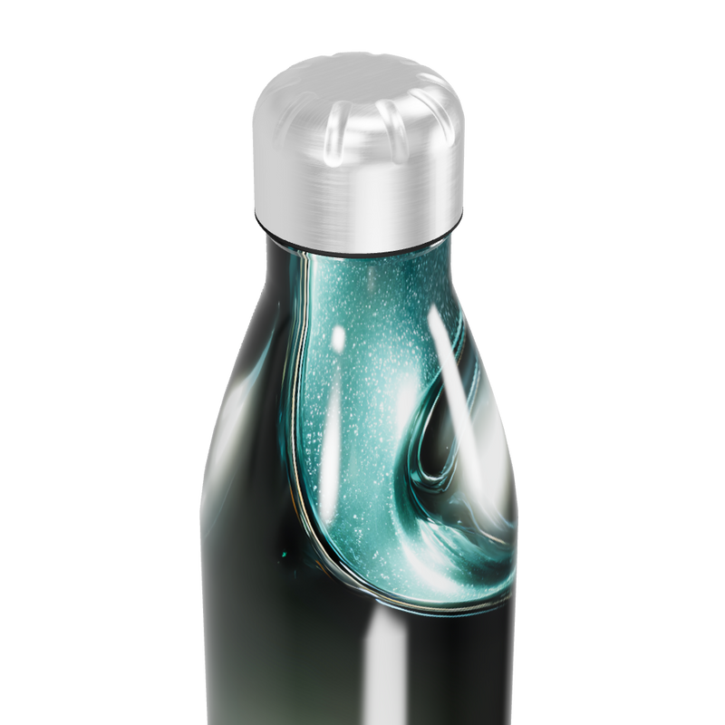 Garrafa Inox - Design Preto Verde