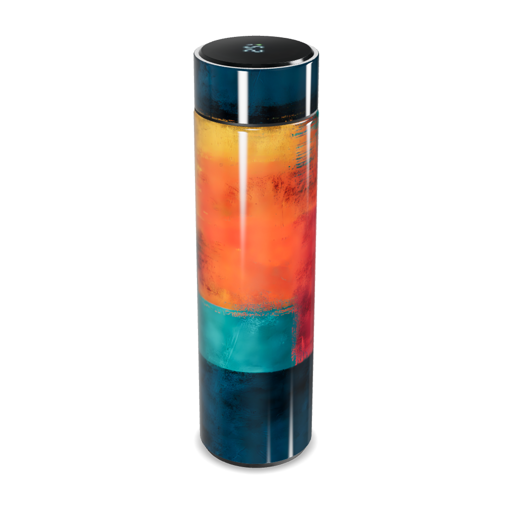 Garrafa Térmica Touch Colorida Abstrata 500ml