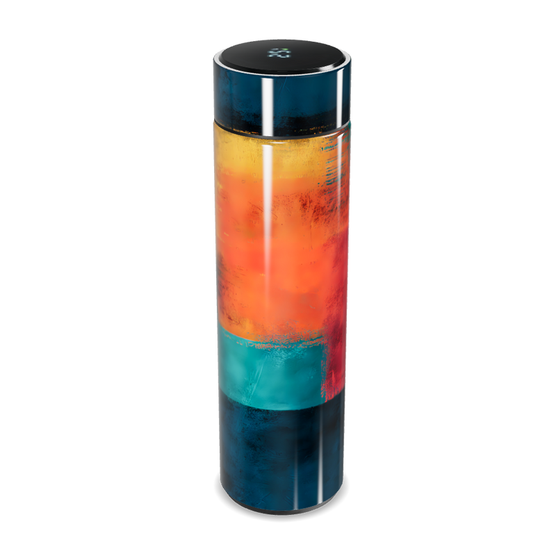 Garrafa Térmica Touch Colorida Abstrata 500ml