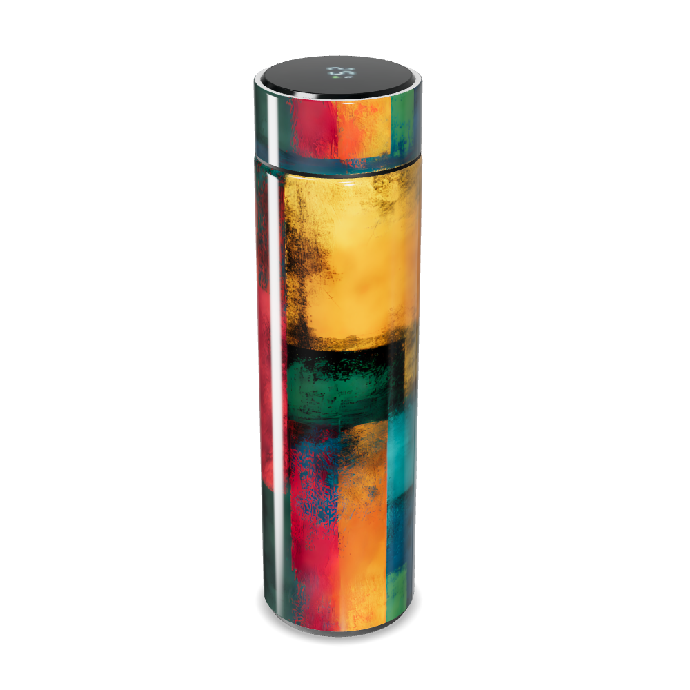 Garrafa Térmica Touch Colorida Abstrata 500ml