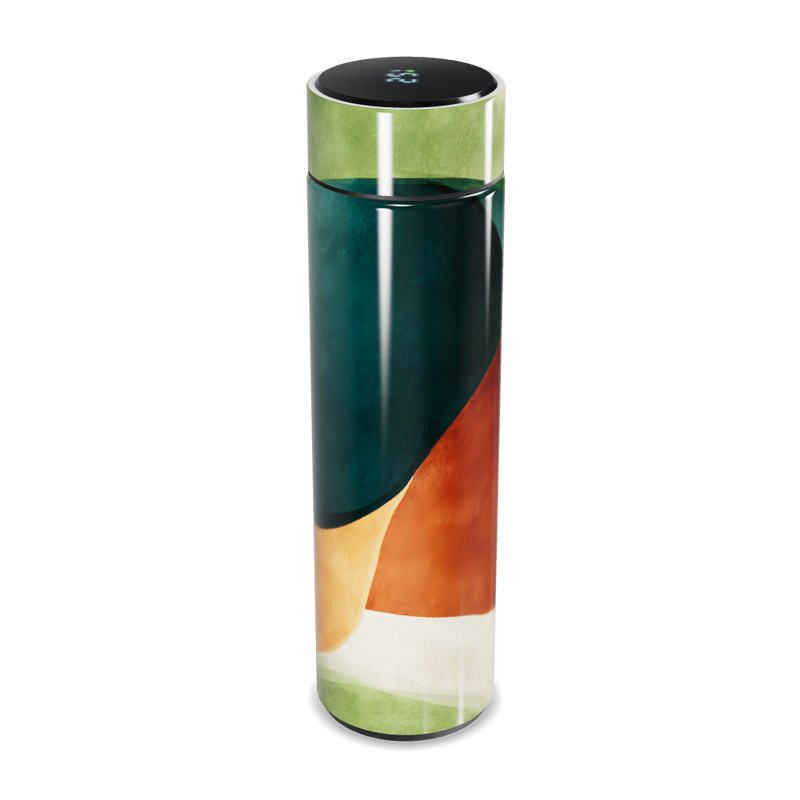 Garrafa Térmica Touch - Design Colorido Abstrato