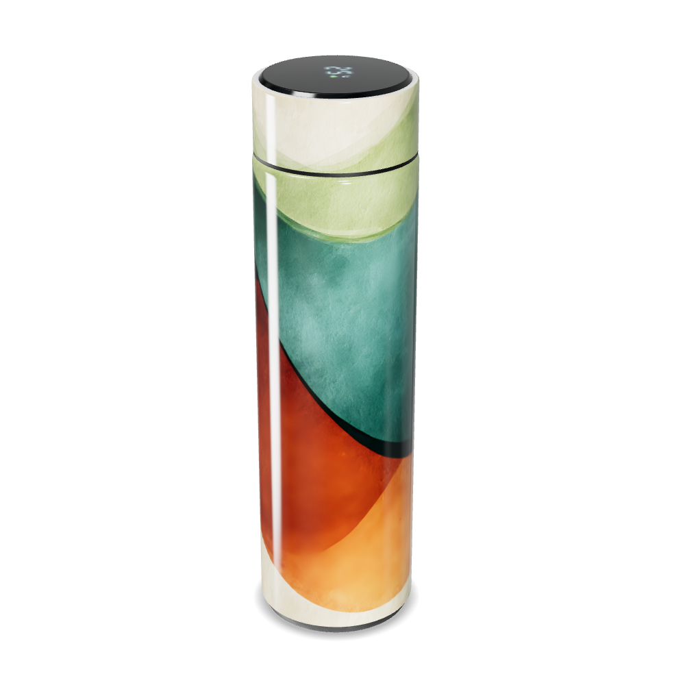 Garrafa Térmica Touch - Design Colorido Abstrato