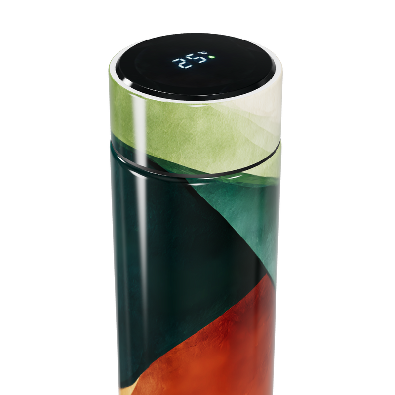 Garrafa Térmica Touch - Design Colorido Abstrato