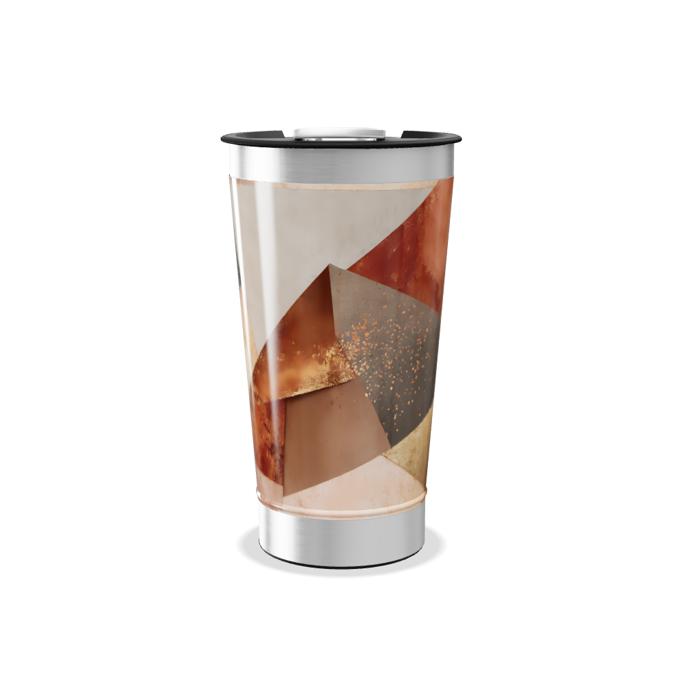 Copo Térmico - Design Abstrato Multicor