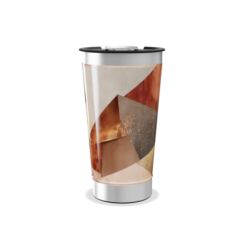 Copo Térmico - Design Abstrato Multicor