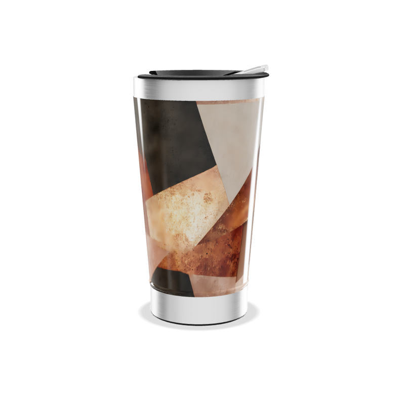 Copo Térmico - Design Abstrato Multicor