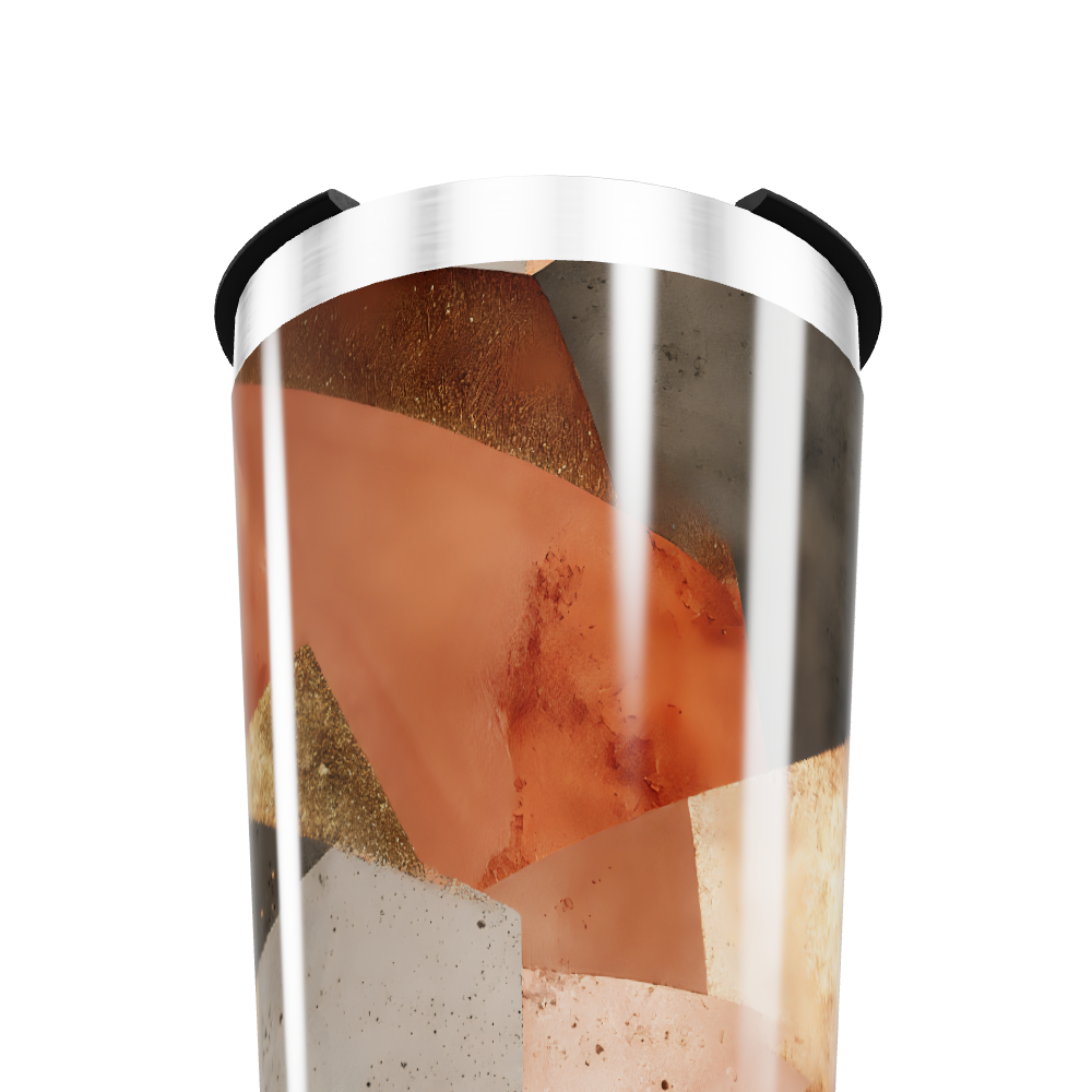 Copo Térmico - Design Abstrato Multicor