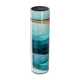 Garrafa Térmica Touch - Azul com Estampa Abstrata