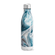 Garrafa Inox - Azul com Efeito Marmorizado