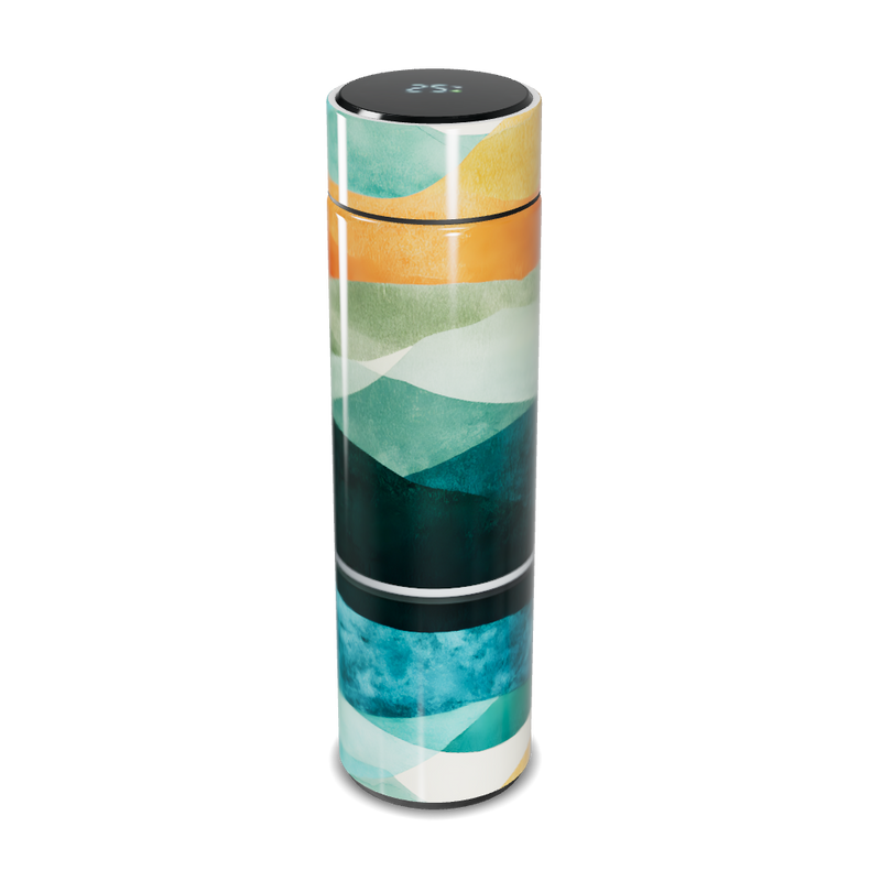 Garrafa Térmica Touch - Estampa Colorida Aço Inox