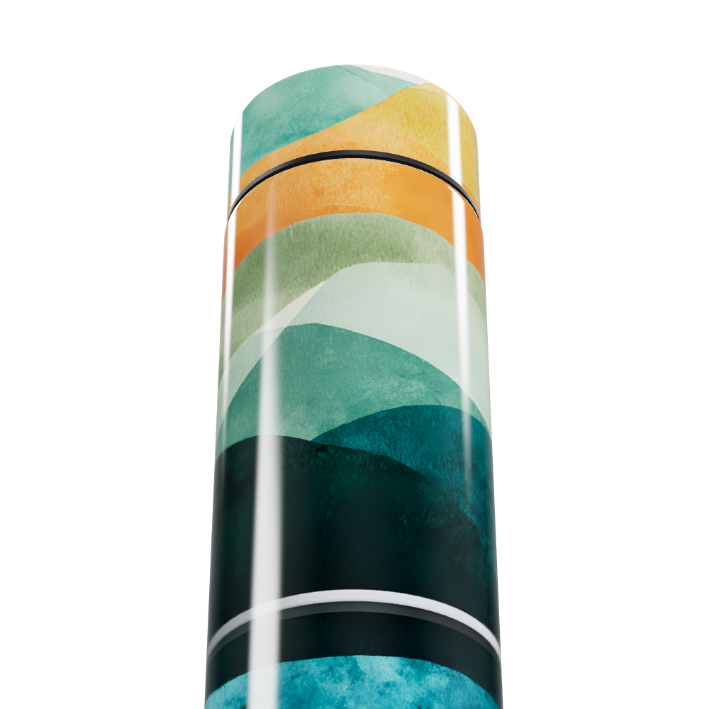 Garrafa Térmica Touch - Estampa Colorida Aço Inox