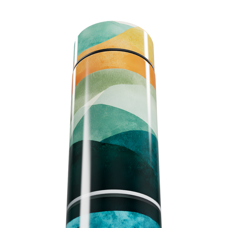 Garrafa Térmica Touch - Estampa Colorida Aço Inox