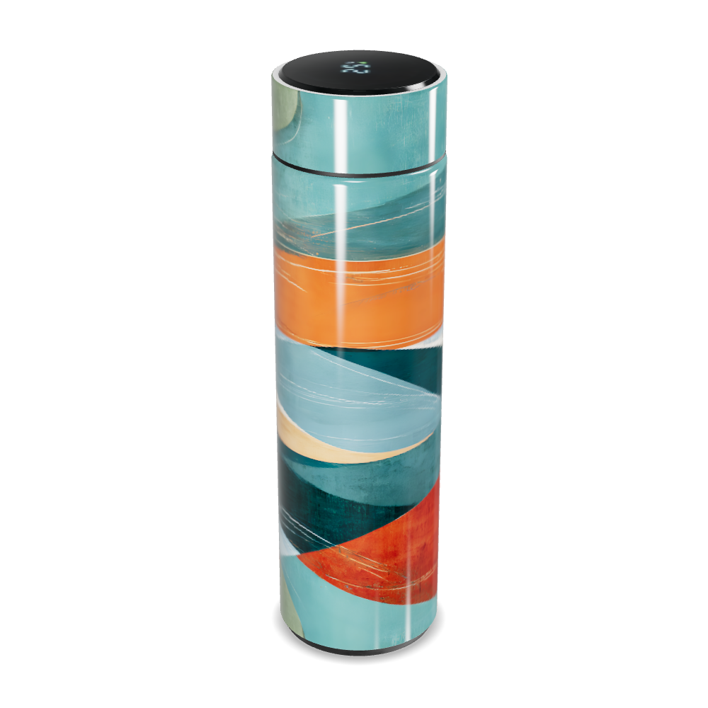 Garrafa Térmica Touch Listras Multicoloridas