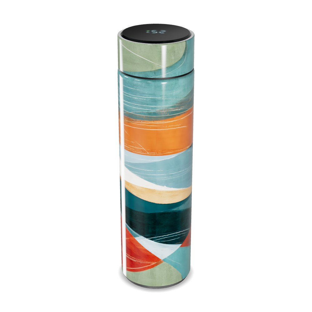 Garrafa Térmica Touch Listras Multicoloridas