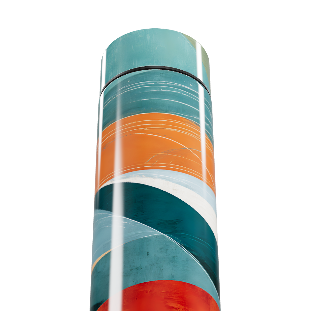 Garrafa Térmica Touch Listras Multicoloridas