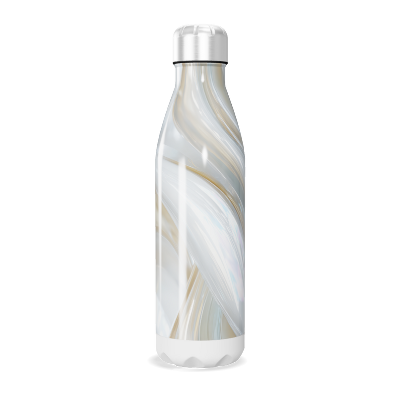 Garrafa Inox - Marmorizada Branca
