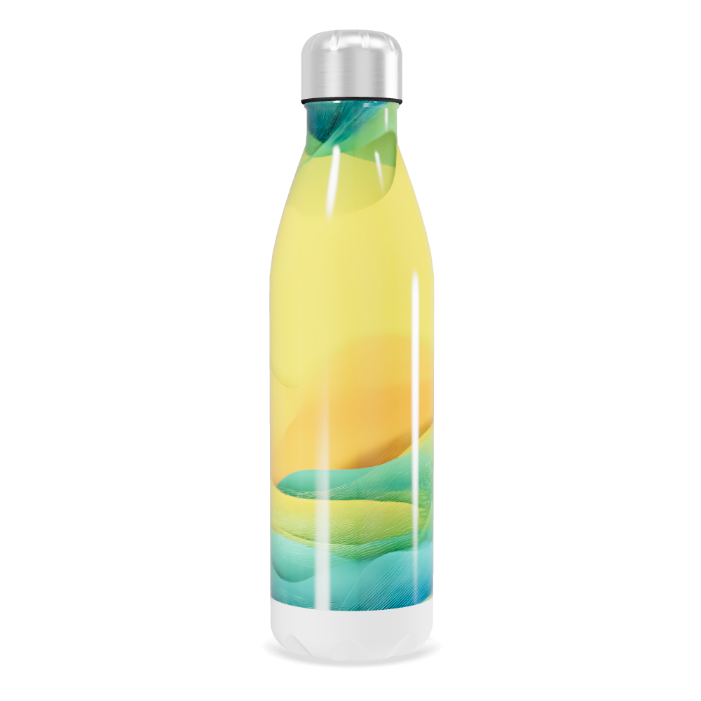 Garrafa Inox - Amarela com Gradiente