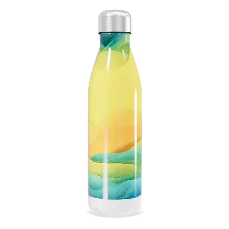 Garrafa Inox - Amarela com Gradiente
