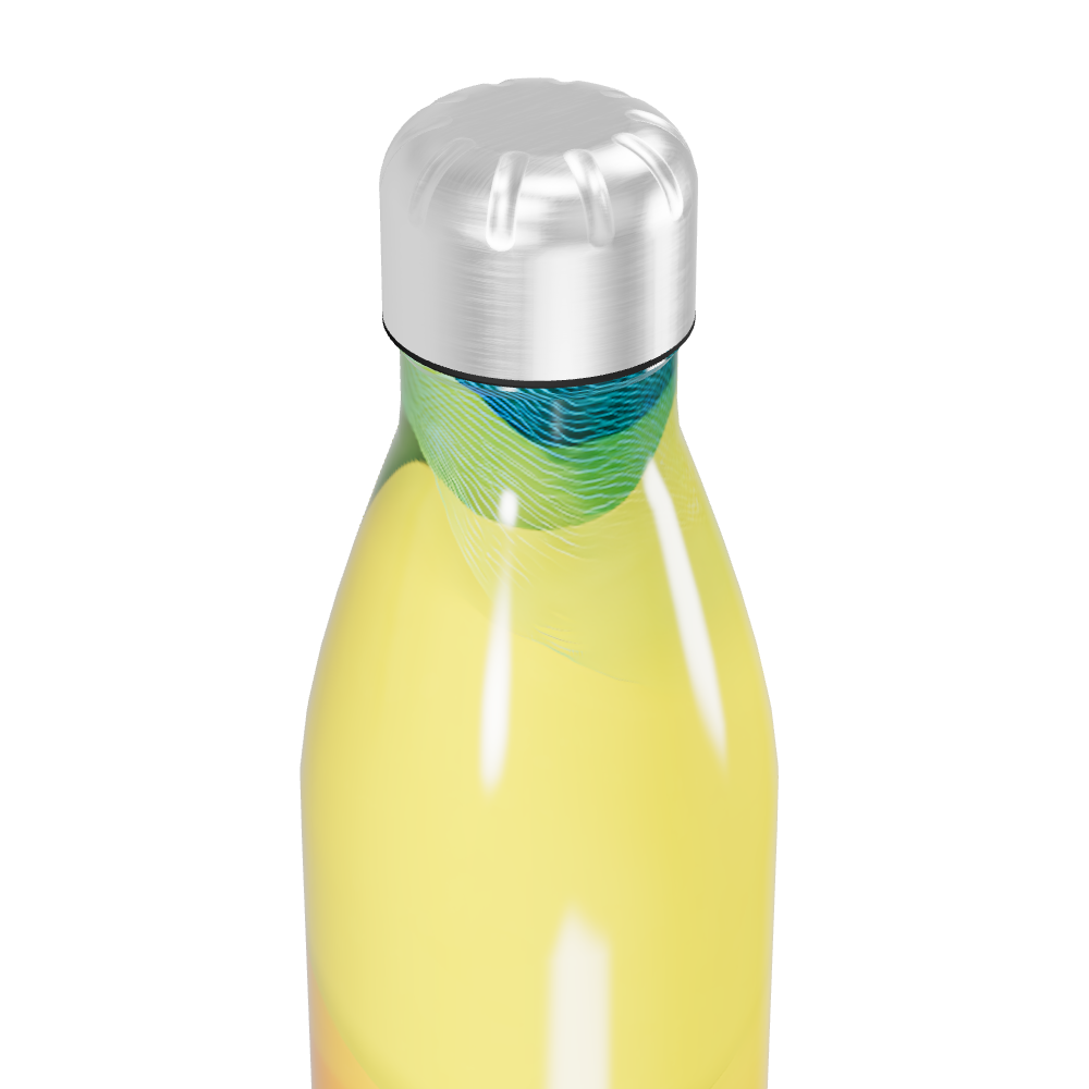 Garrafa Inox - Amarela com Gradiente