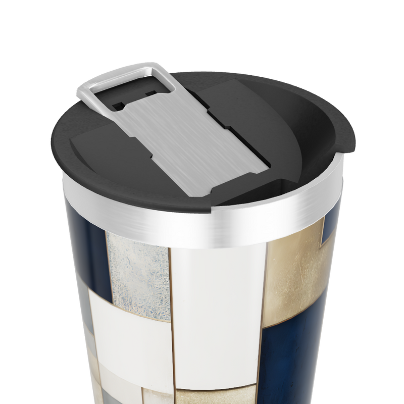 Copo Térmico - Aço Inox Estampa Geométrica