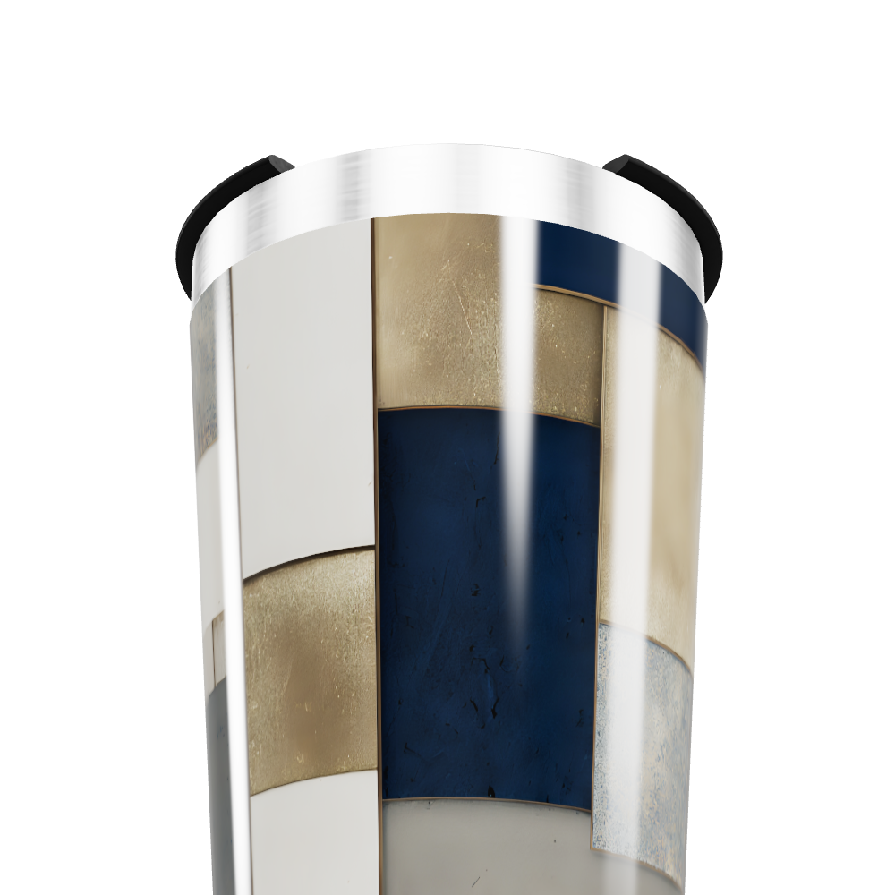 Copo Térmico - Aço Inox Estampa Geométrica