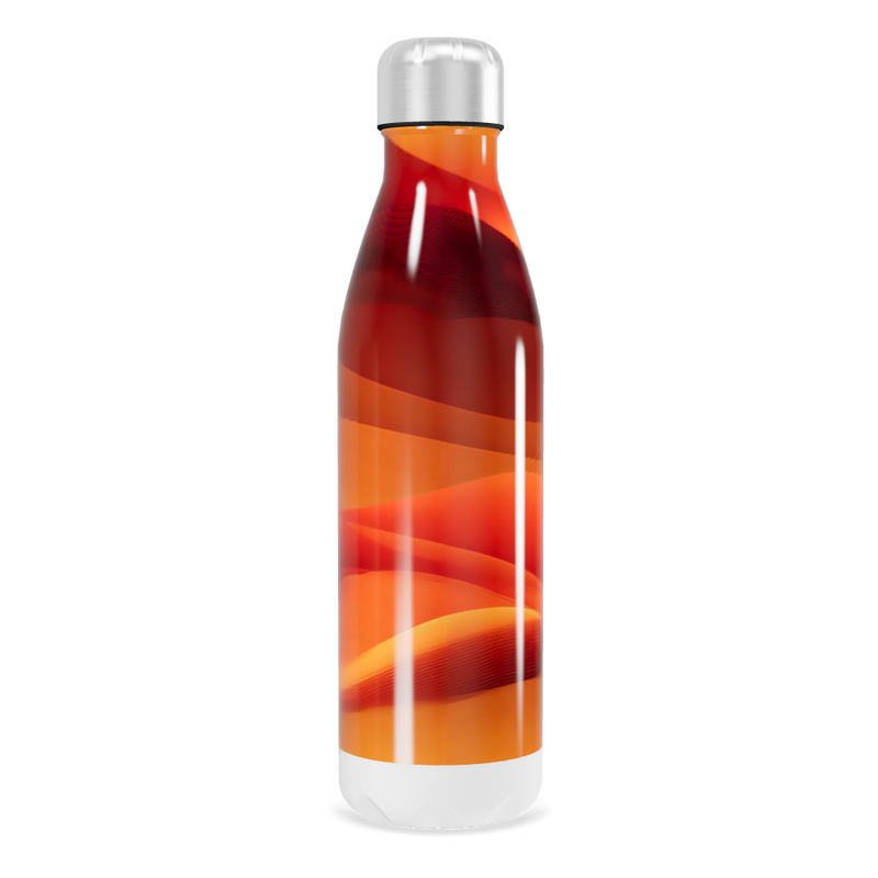 Garrafa Inox - Estampa Degradê Laranja