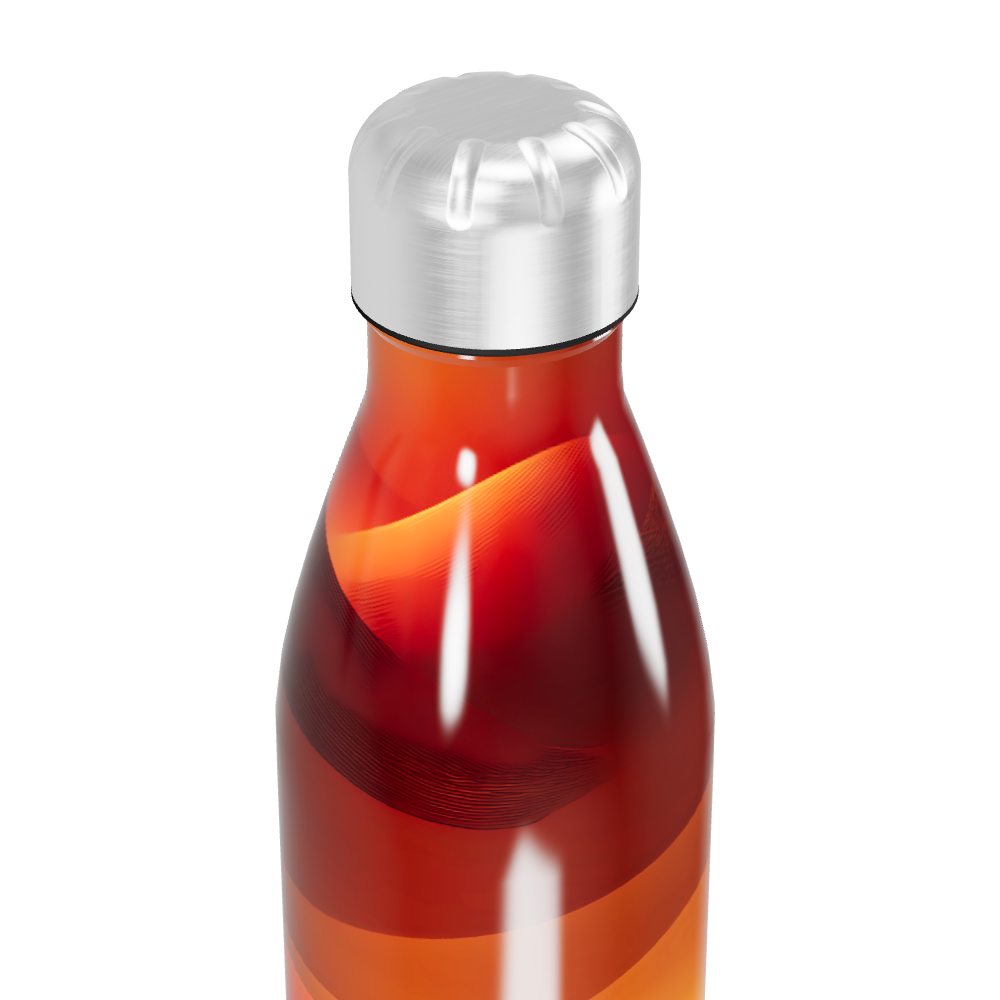 Garrafa Inox - Estampa Degradê Laranja