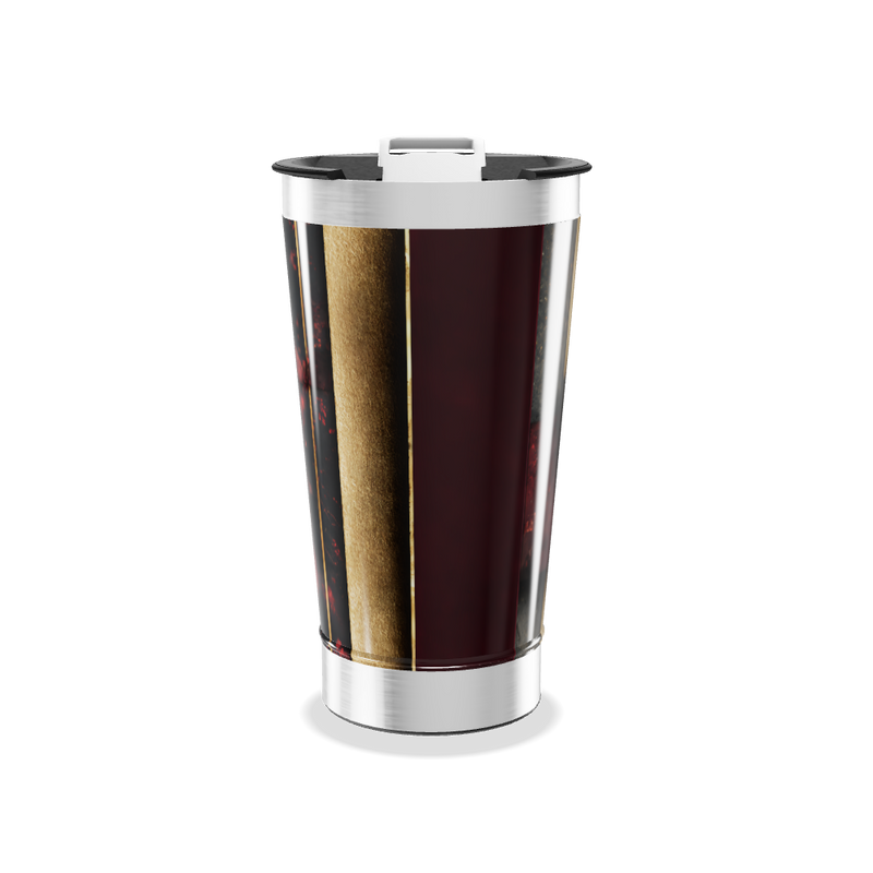 Copo Térmico - Com Listras Douradas