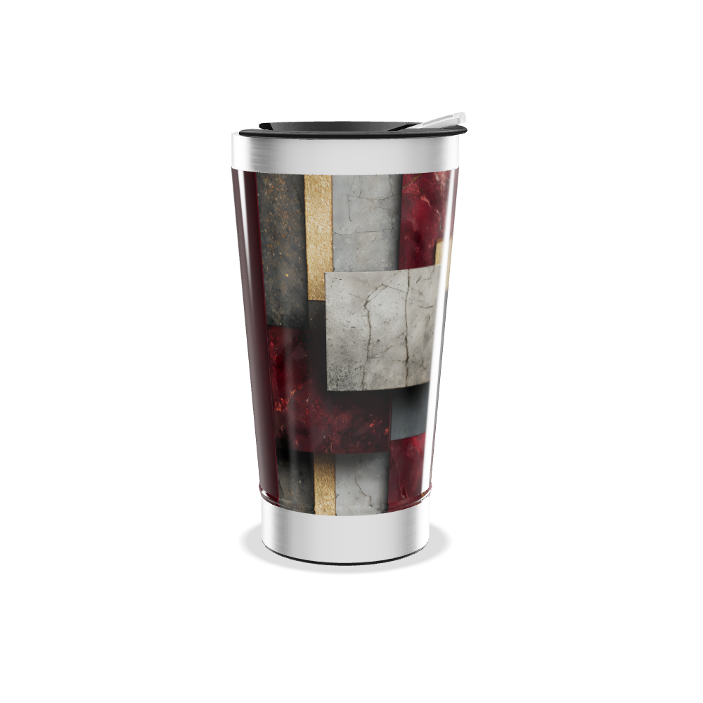 Copo Térmico - Com Listras Douradas