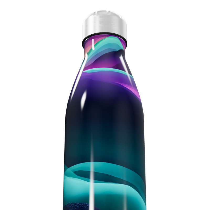 Garrafa Inox - Estampa Colorida Abstrata