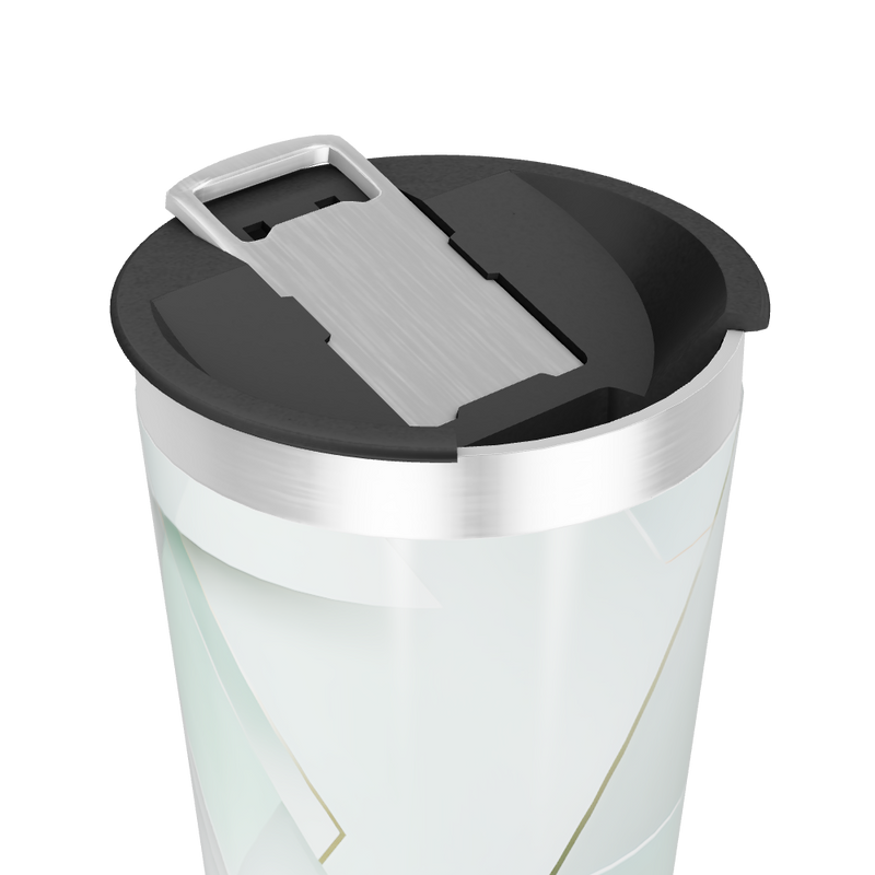 Copo Térmico - Verde com Linhas Geométricas