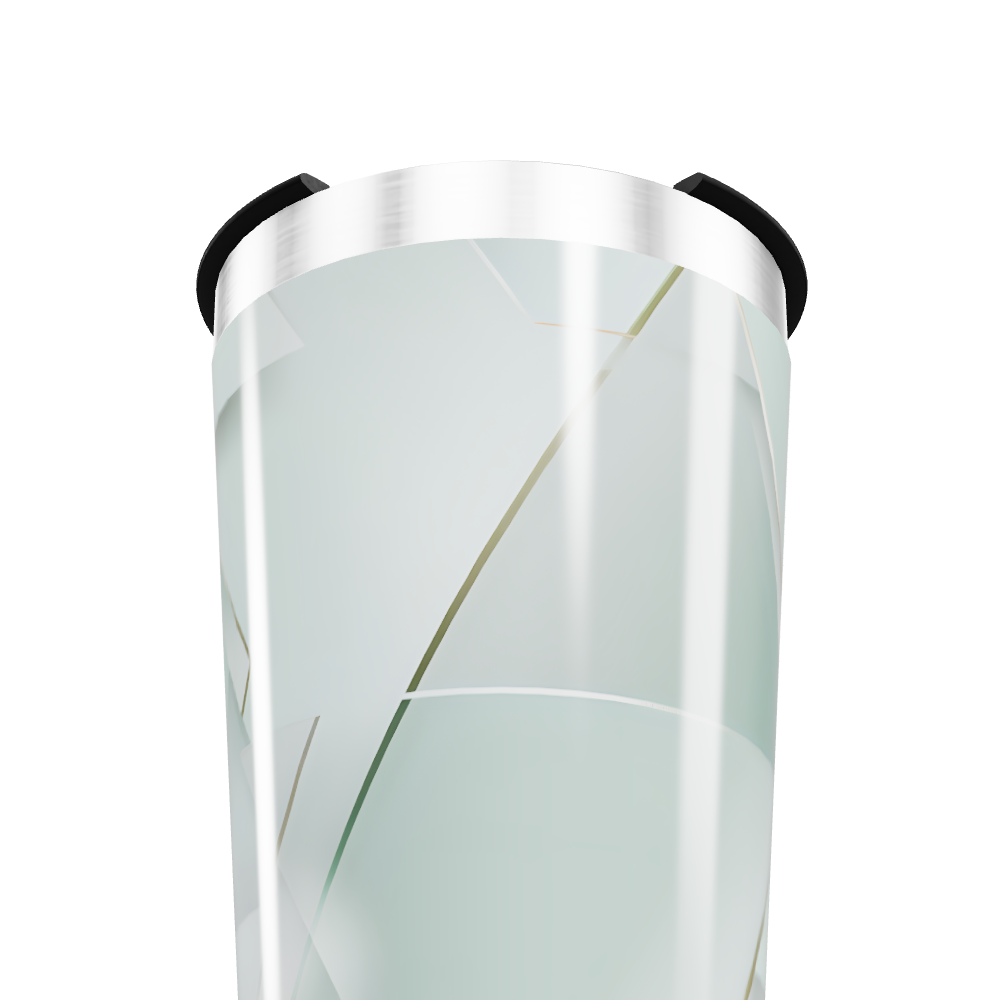 Copo Térmico - Verde com Linhas Geométricas