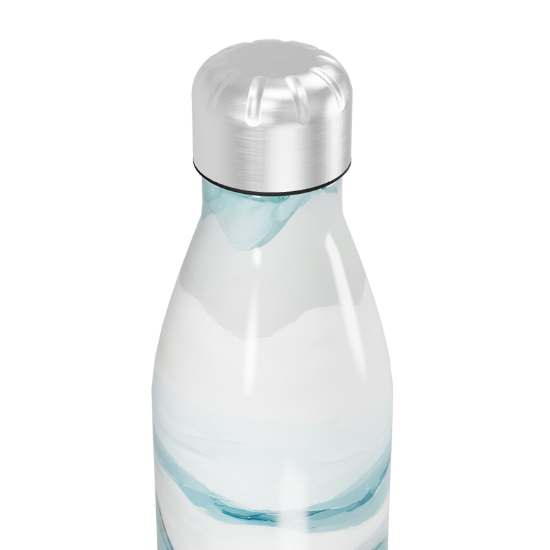 Garrafa Inox - Estampa Ondas Azul