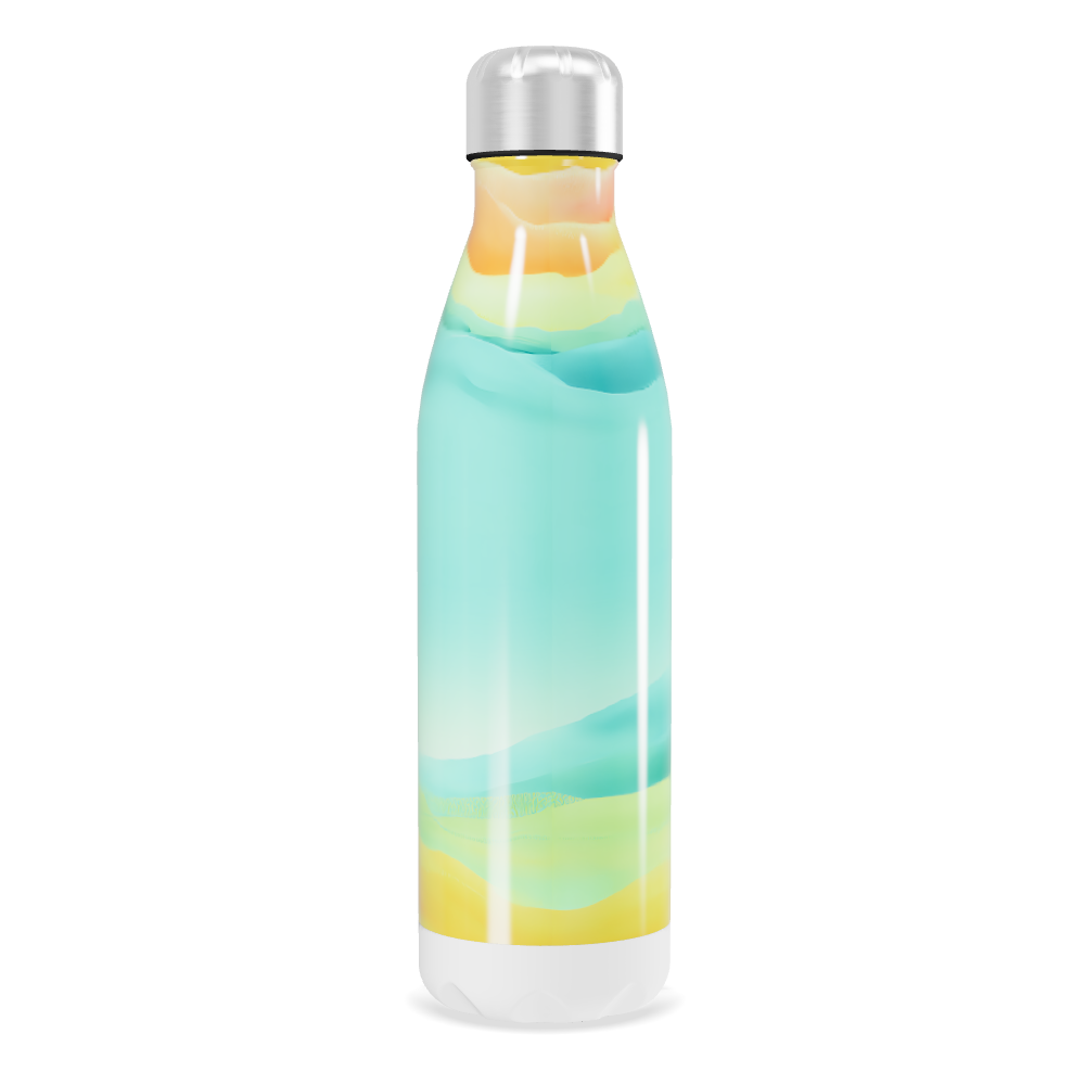 Garrafa Inox - Degradê Multicolorida