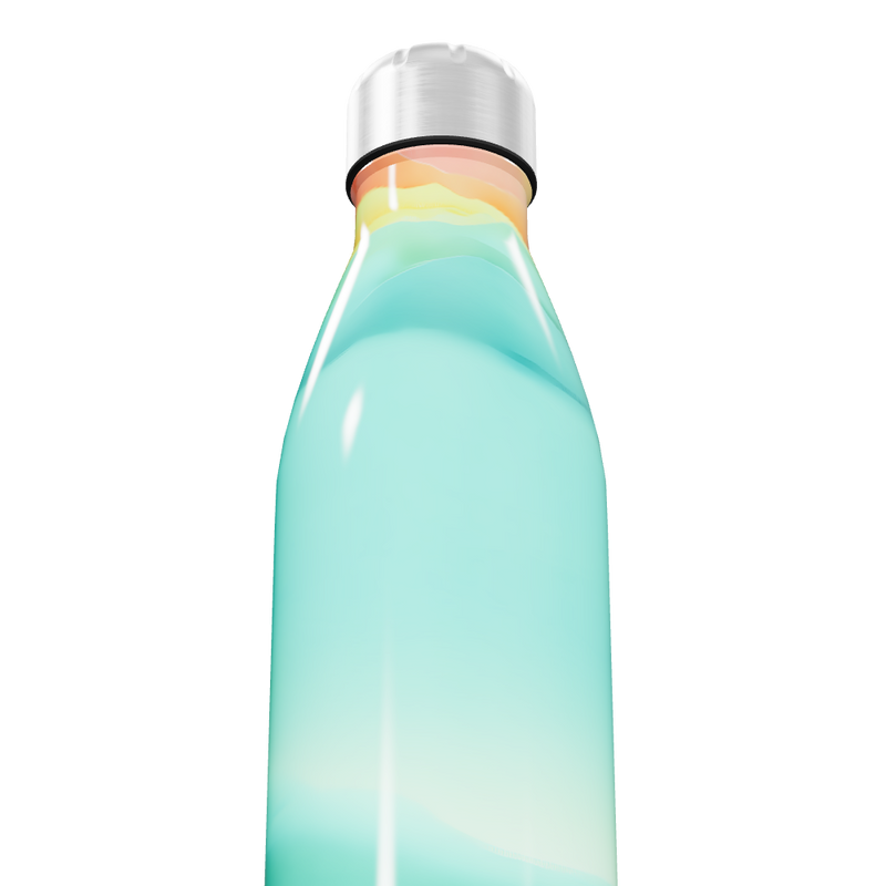 Garrafa Inox - Degradê Multicolorida