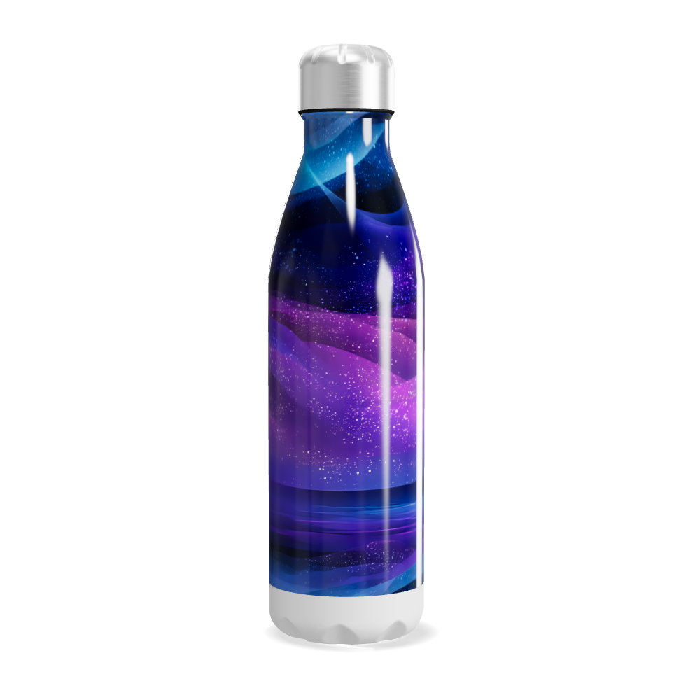 Garrafa Inox - Estampa Galáxia Azul
