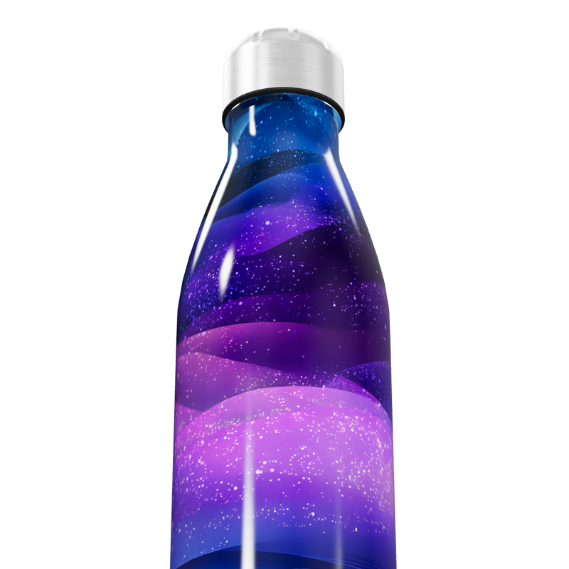 Garrafa Inox - Estampa Galáxia Azul