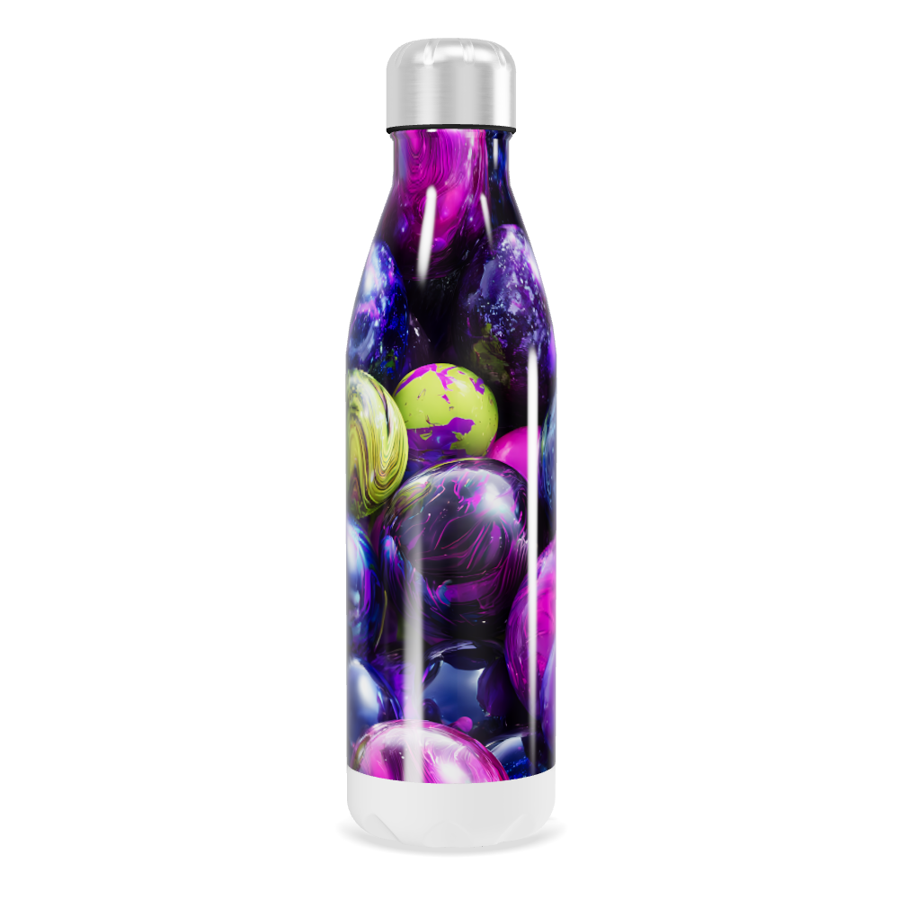 Garrafa Inox - Estampa Colorida Esferas