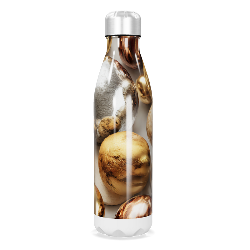 Garrafa Inox - Estampa Metálica Colorida