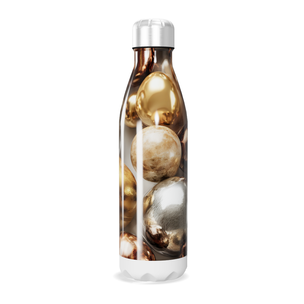 Garrafa Inox - Estampa Metálica Colorida