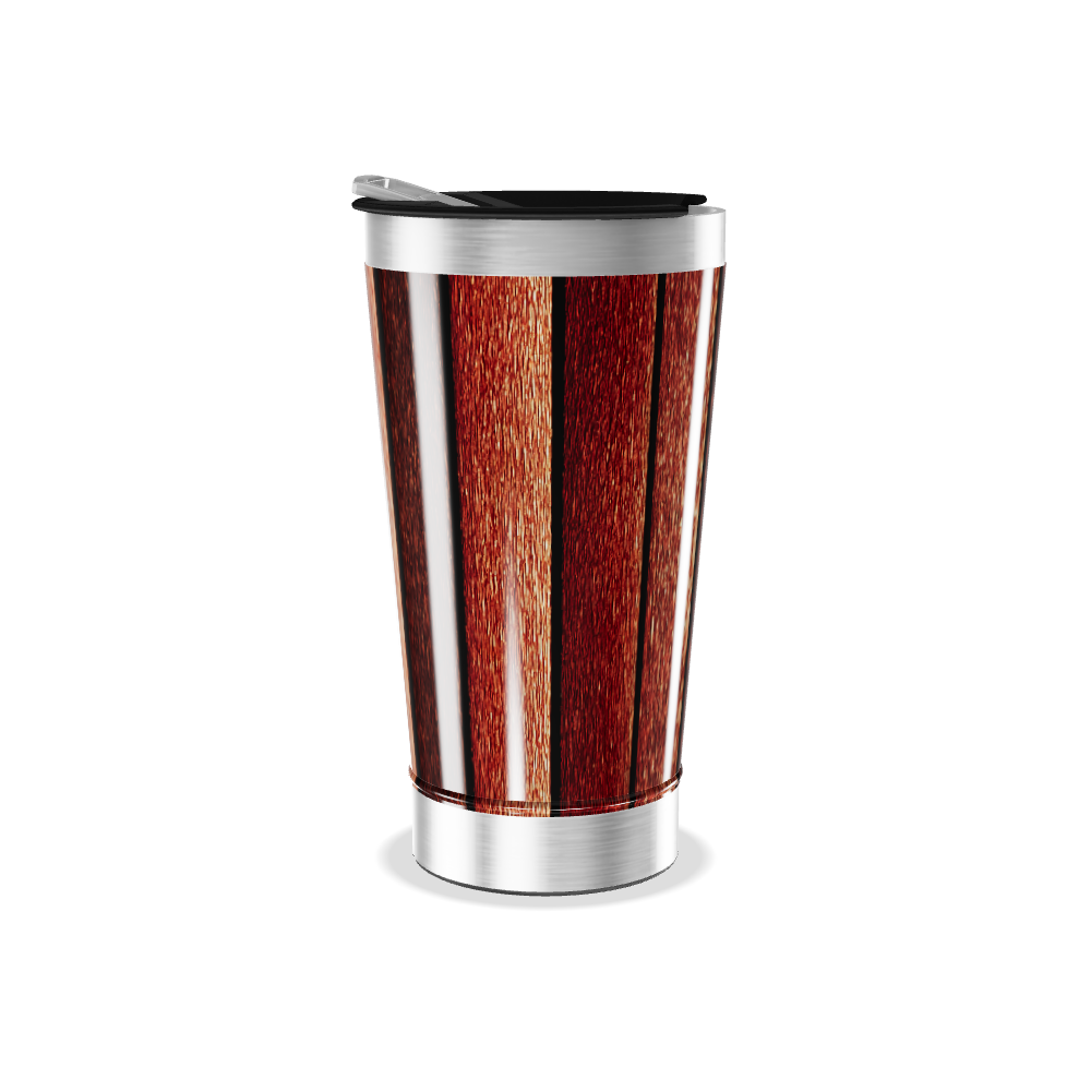 Copo Térmico - Estampa Madeira Aço Inox