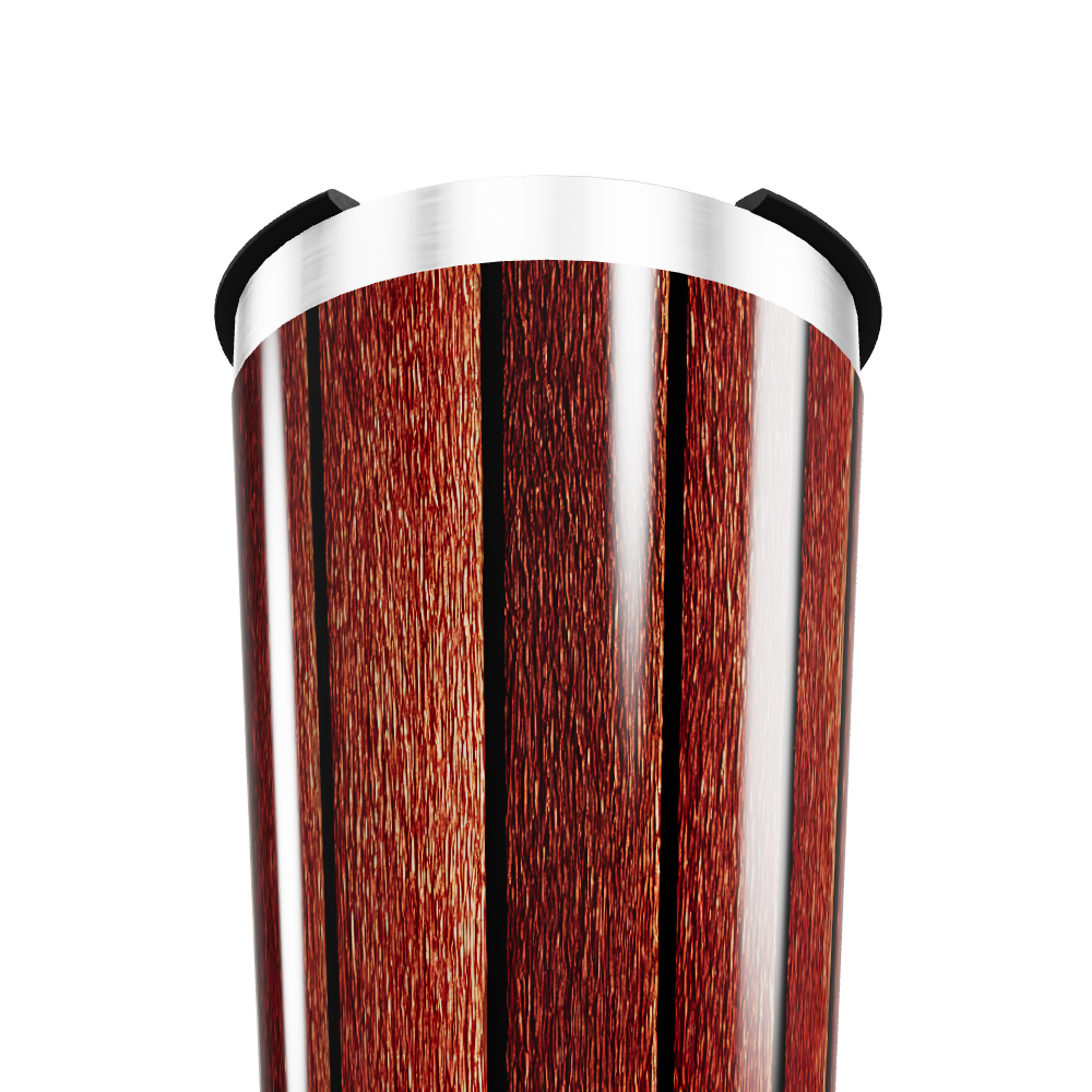 Copo Térmico - Estampa Madeira Aço Inox