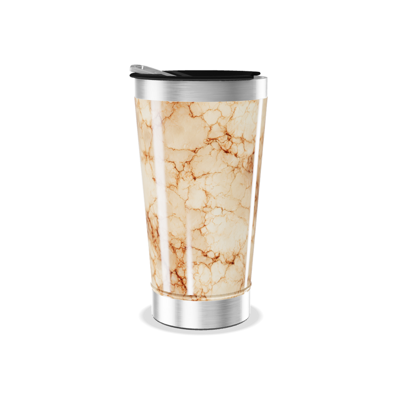 Copo Térmico - Mármore Bege Inox