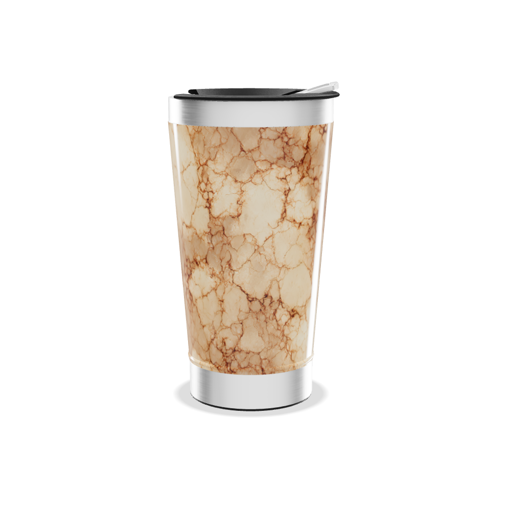 Copo Térmico - Mármore Bege Inox