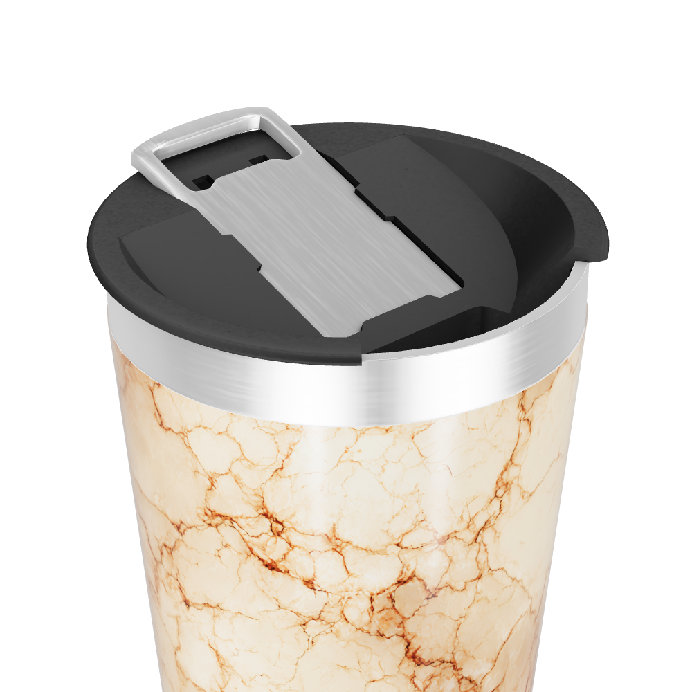 Copo Térmico - Mármore Bege Inox