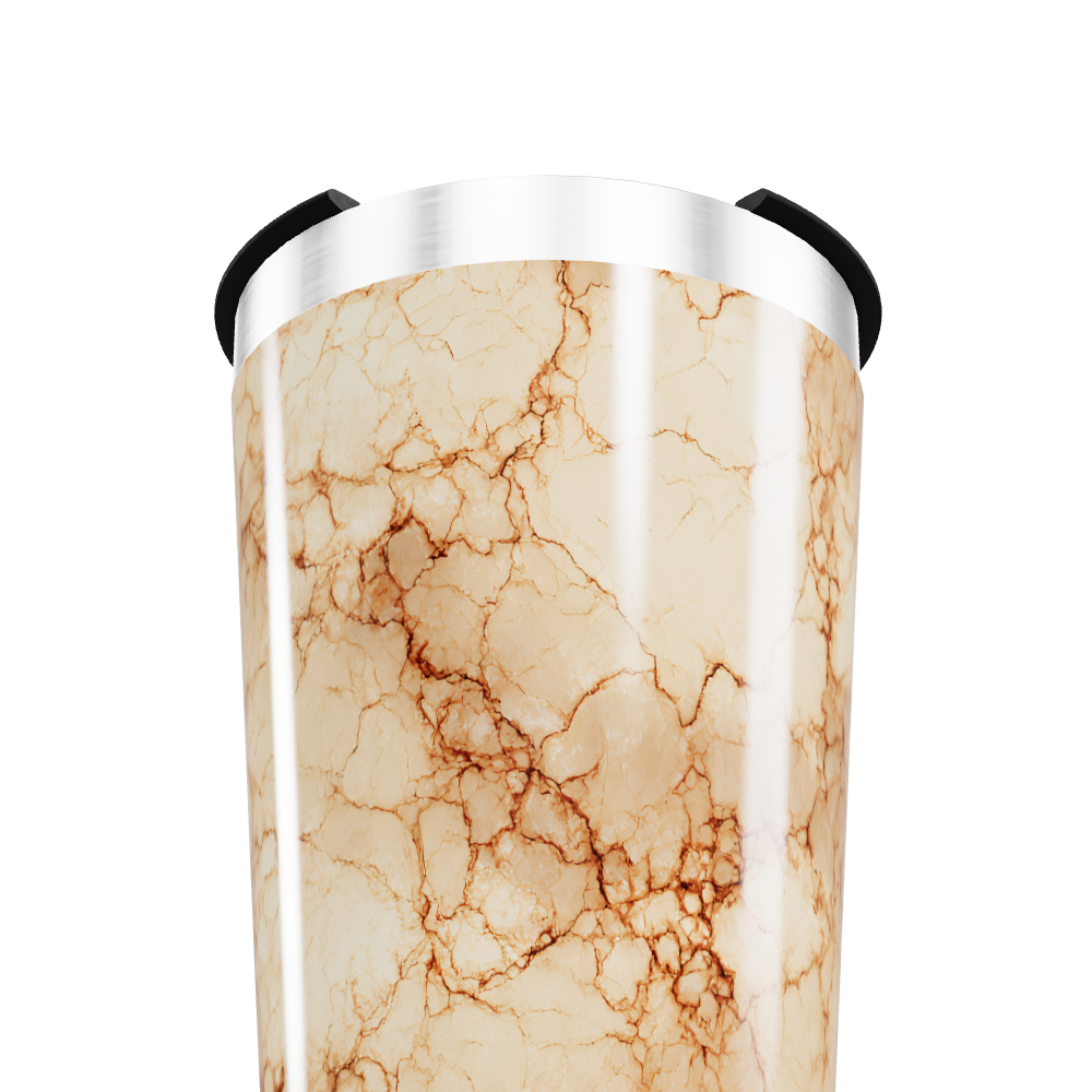 Copo Térmico - Mármore Bege Inox