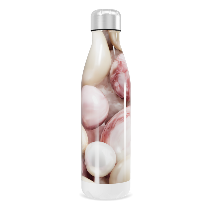 Garrafa Inox - Estampa Perolada e Dourada