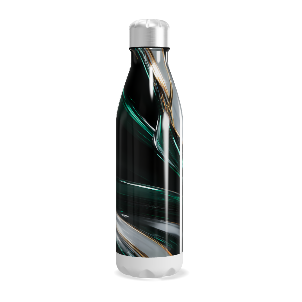 Garrafa Inox - Estampa Abstrata Colorida