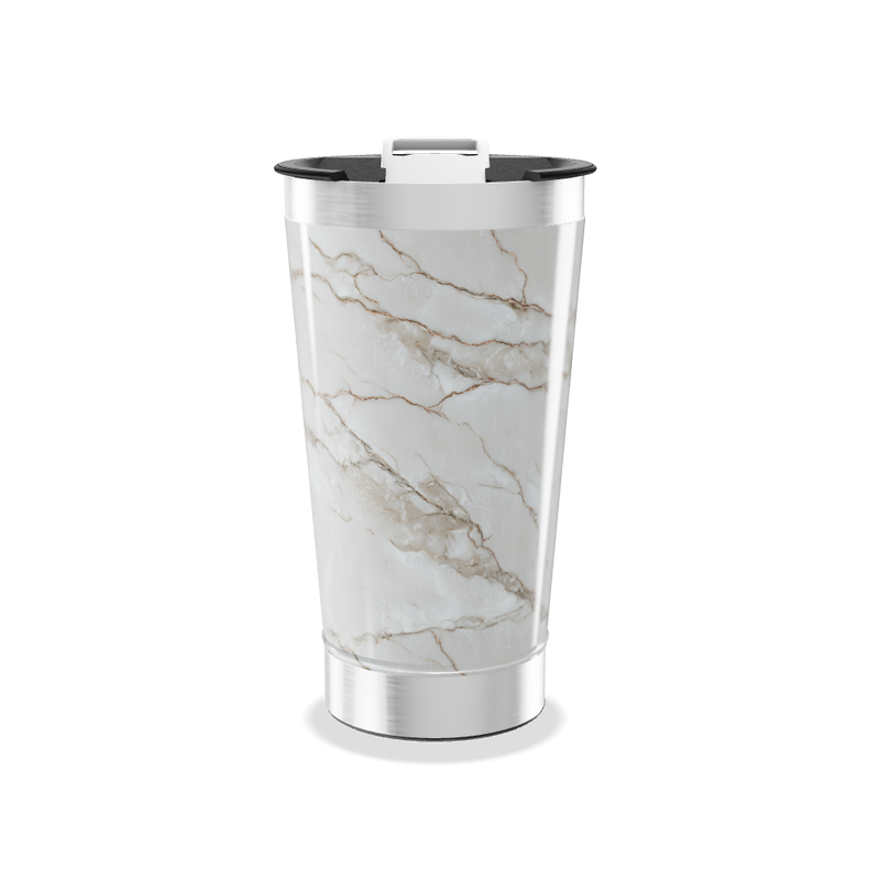 Copo Térmico - Estampa Mármore Branco