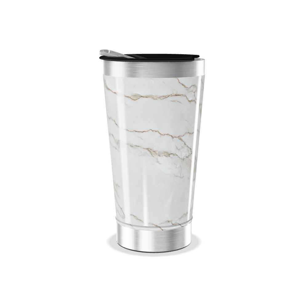 Copo Térmico - Estampa Mármore Branco